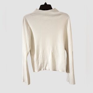 Maeve by Anthropologie White Ribbed Sweater – Size Large